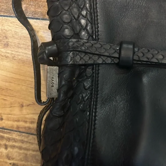 Authentic BOYY Python Leather Cross Body Bag - Picture 3 of 5